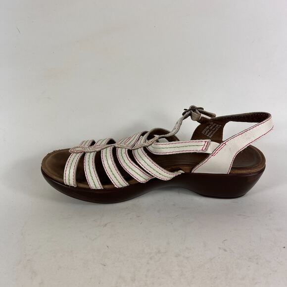 Dansko Drea fisherman us women’s size 9 white leather strappy platform sandals - Picture 6 of 11